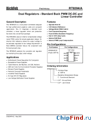 Datasheet RT9204/ACS manufacturer RichTek