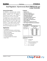Datasheet RT9205/ACS manufacturer RichTek