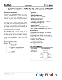 Datasheet RT9209/ACS manufacturer RichTek