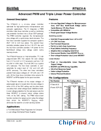 Datasheet RT9231A manufacturer RichTek