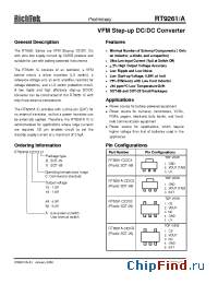 Datasheet RT9261A-19CX manufacturer RichTek