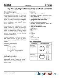 Datasheet RT9266 manufacturer RichTek