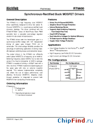 Datasheet RT9600CS manufacturer RichTek