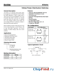 Datasheet RT9701CB manufacturer RichTek