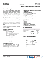 Datasheet RT9809-21CV manufacturer RichTek