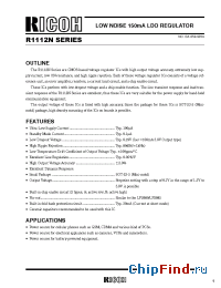 Datasheet R1112N17B-TR manufacturer RICOH