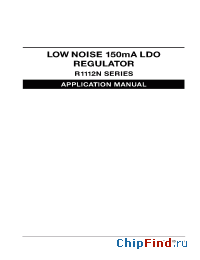 Datasheet R1112N201B manufacturer RICOH