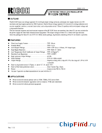 Datasheet R1122N301B-TL manufacturer RICOH