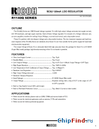 Datasheet R1140Q171D-TL manufacturer RICOH