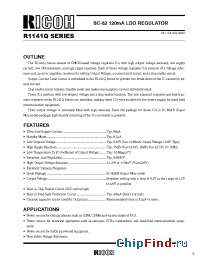 Datasheet R1141Q231D-TL manufacturer RICOH