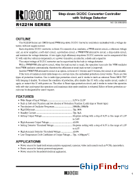 Datasheet R1221N18AH-TR manufacturer RICOH