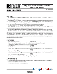 Datasheet R1221N27AD-TR manufacturer RICOH
