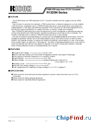 Datasheet R1223N502A производства RICOH