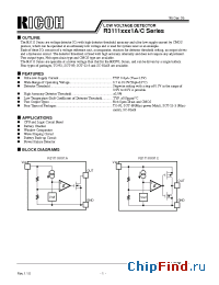 Datasheet R3111N541C-TZ manufacturer RICOH