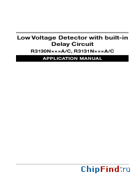 Datasheet R3130N30DA manufacturer RICOH