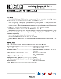 Datasheet R3131NxxHx manufacturer RICOH