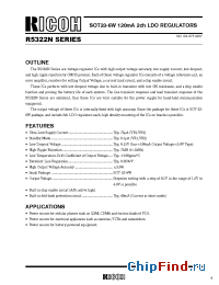 Datasheet R5322N291B-TR manufacturer RICOH