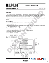 Datasheet RF5C15 manufacturer RICOH