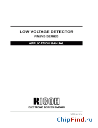 Datasheet RN5VS16AA manufacturer RICOH