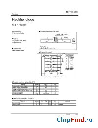 Datasheet 1SR139-600 manufacturer Rohm