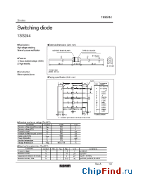 Datasheet 1SS244 manufacturer Rohm