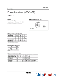 Datasheet 2SB1427 manufacturer Rohm