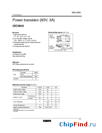 Datasheet 2SC5825 manufacturer Rohm