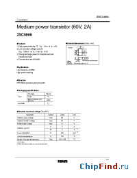 Datasheet 2SC5866 manufacturer Rohm
