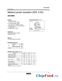 Datasheet 2SC5868 manufacturer Rohm