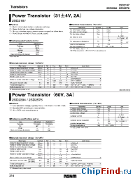 Datasheet 2SD2576 manufacturer Rohm