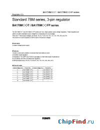 Datasheet BA178M00T manufacturer Rohm