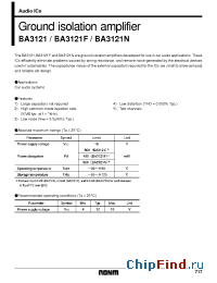 Datasheet BA3121 manufacturer Rohm