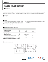 Datasheet BA335 manufacturer Rohm