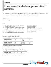 Datasheet BA3575 производства Rohm
