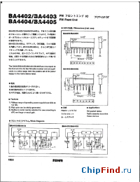 Datasheet BA4402 manufacturer Rohm