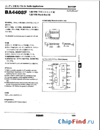 Datasheet BA4408F manufacturer Rohm