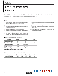 Datasheet BA4424 manufacturer Rohm