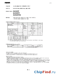 Datasheet BA4560RF производства Rohm