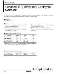 Datasheet BA5937AFP manufacturer Rohm