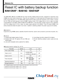 Datasheet BA6129AF manufacturer Rohm