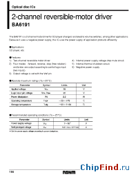 Datasheet BA6191 manufacturer Rohm