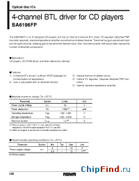 Datasheet BA6196FP manufacturer Rohm