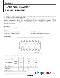 Datasheet BA6266 производства Rohm