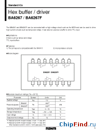 Datasheet BA6267 manufacturer Rohm