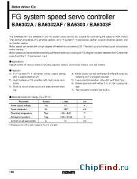 Datasheet BA6302A manufacturer Rohm