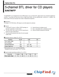 Datasheet BA6796 manufacturer Rohm