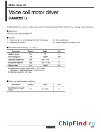 Datasheet BA6832FS manufacturer Rohm