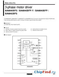 Datasheet BA6840A manufacturer Rohm