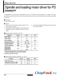 Datasheet BA6852 manufacturer Rohm