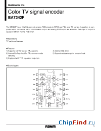 Datasheet BA7242 manufacturer Rohm